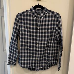 Polo by Ralph Lauren Navy & White Plaid Button-Down Shirt